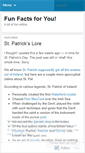 Mobile Screenshot of funfactsforyou.wordpress.com