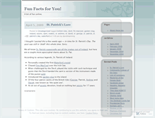 Tablet Screenshot of funfactsforyou.wordpress.com