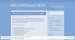 Desktop Screenshot of hollyfaith2012.wordpress.com