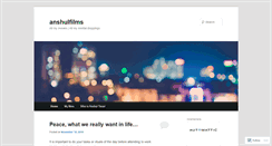 Desktop Screenshot of anshulfilms.wordpress.com
