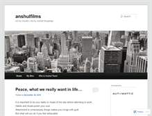 Tablet Screenshot of anshulfilms.wordpress.com