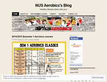 Tablet Screenshot of nusaerobics.wordpress.com