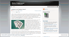 Desktop Screenshot of modernenlightenment.wordpress.com