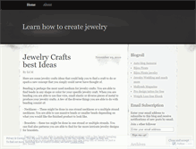 Tablet Screenshot of learnhowtocreatejewelry455.wordpress.com