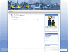 Tablet Screenshot of eisenbahnfilme.wordpress.com