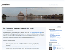 Tablet Screenshot of jamelein.wordpress.com