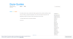 Desktop Screenshot of dunequotes.wordpress.com