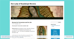 Desktop Screenshot of ourladyofguadalupenovena.wordpress.com