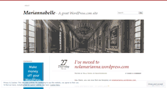 Desktop Screenshot of mariannabelle.wordpress.com