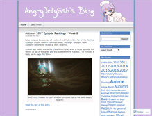 Tablet Screenshot of angryjellyfish.wordpress.com