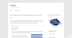 Desktop Screenshot of igaeilge.wordpress.com