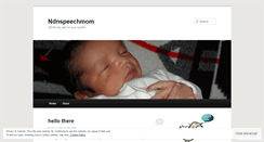 Desktop Screenshot of ndnspeechmom.wordpress.com