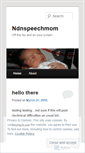 Mobile Screenshot of ndnspeechmom.wordpress.com