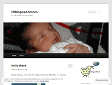 Tablet Screenshot of ndnspeechmom.wordpress.com