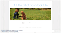 Desktop Screenshot of littlebitofboondocklife.wordpress.com