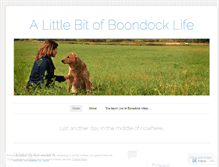 Tablet Screenshot of littlebitofboondocklife.wordpress.com