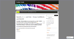 Desktop Screenshot of codiecode.wordpress.com