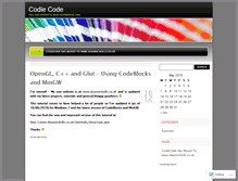 Tablet Screenshot of codiecode.wordpress.com