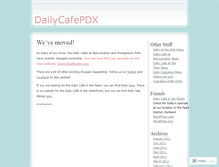 Tablet Screenshot of dailycafepdx.wordpress.com