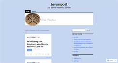 Desktop Screenshot of bereanpost.wordpress.com