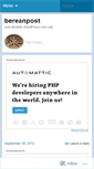 Mobile Screenshot of bereanpost.wordpress.com