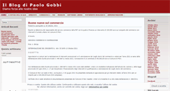 Desktop Screenshot of paologobbi.wordpress.com