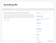 Tablet Screenshot of dreamcakescupcakes.wordpress.com