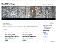 Tablet Screenshot of banditbulls.wordpress.com