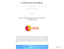 Tablet Screenshot of consciousglobal.wordpress.com