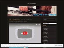 Tablet Screenshot of lifeisaplaylist.wordpress.com