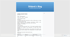 Desktop Screenshot of dildonk.wordpress.com