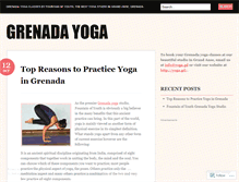 Tablet Screenshot of grenadayoga.wordpress.com