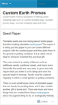 Mobile Screenshot of customearthpromosbags.wordpress.com