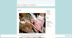 Desktop Screenshot of ohsugarsnaps.wordpress.com