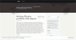 Desktop Screenshot of edudiary.wordpress.com