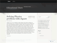 Tablet Screenshot of edudiary.wordpress.com