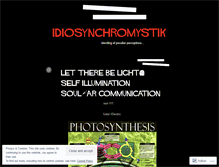 Tablet Screenshot of idiosynchromystik.wordpress.com