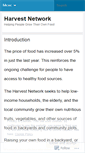 Mobile Screenshot of harvestnetwork.wordpress.com