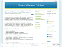 Tablet Screenshot of blogformacionprofesional.wordpress.com