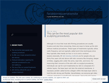 Tablet Screenshot of facialskinrejuvenationsite.wordpress.com