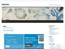 Tablet Screenshot of kabinler.wordpress.com