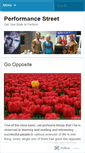 Mobile Screenshot of performancestreet.wordpress.com