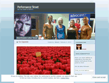 Tablet Screenshot of performancestreet.wordpress.com
