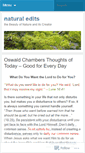 Mobile Screenshot of naturaledits.wordpress.com