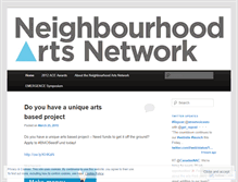 Tablet Screenshot of neighbourhoodarts.wordpress.com