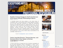 Tablet Screenshot of exceptionsnoted.wordpress.com