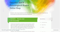 Desktop Screenshot of entsaftertest.wordpress.com
