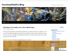Tablet Screenshot of courtneykilledit.wordpress.com