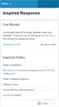 Mobile Screenshot of inspiredresponse.wordpress.com