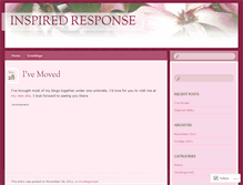 Tablet Screenshot of inspiredresponse.wordpress.com